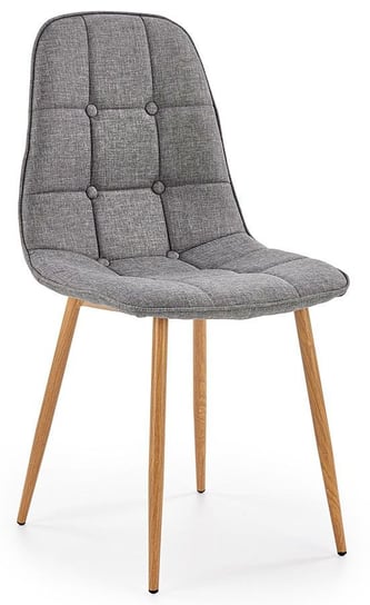 Krzesło ELIOR Skamer, popielate, 56x44x87 cm Elior