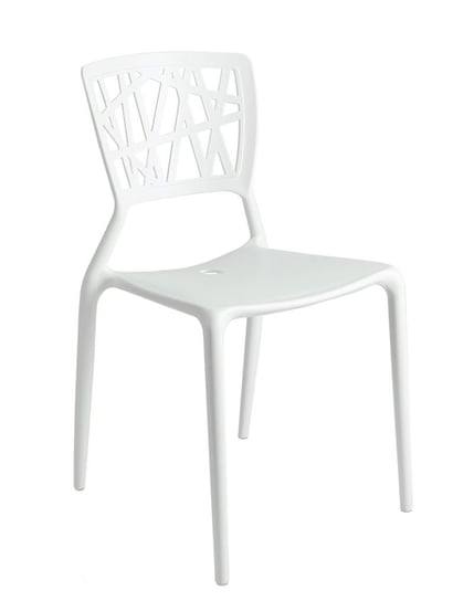 Krzesło ELIOR Timmi, białe, 41x42x84 cm Elior