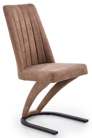 Krzesło ELIOR Travor, brązowe, 61x46x98 cm Elior