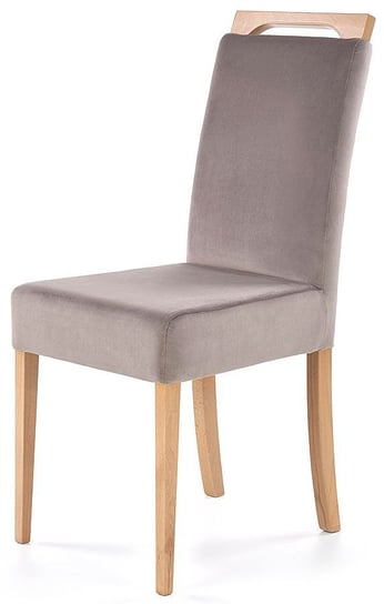 Krzesło ELIOR Tridin, polielato-dąb miodowe, 58x42x97 cm Elior