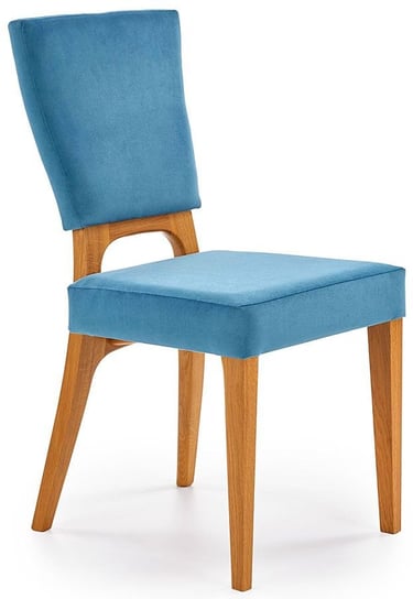 Krzesło ELIOR Vernon, morskie-dąb miodowe, 56x43x91 cm Elior