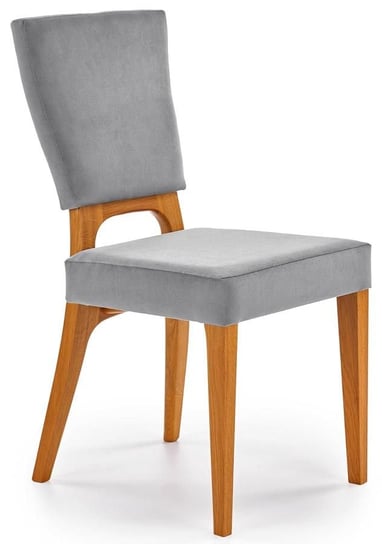 Krzesło ELIOR Vernon, popielato-dąb-miodowe, 91x56x43 cm Elior