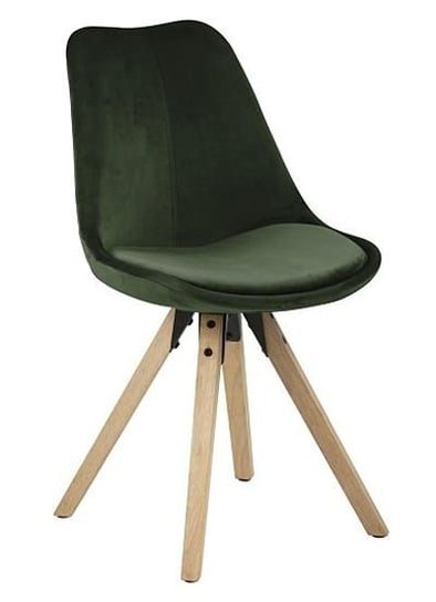 Krzesło ELIOR vintage Oscar, zielone, 48,5x55x85 cm Elior