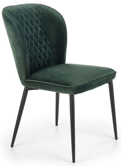 Krzesło ELIOR Wilhelm, ciemnozielone, 84x50x60 cm Elior