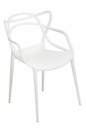 Krzesło ELIOR Wilmi, białe, 40x52x82 cm Elior