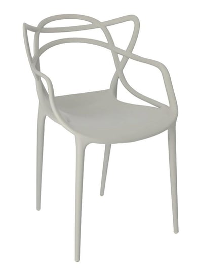 Krzesło ELIOR Wilmi, szare, 40x52x82 cm Elior