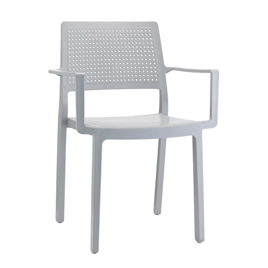 Krzesło Emi Arm szare z tworzywa SCAB Design