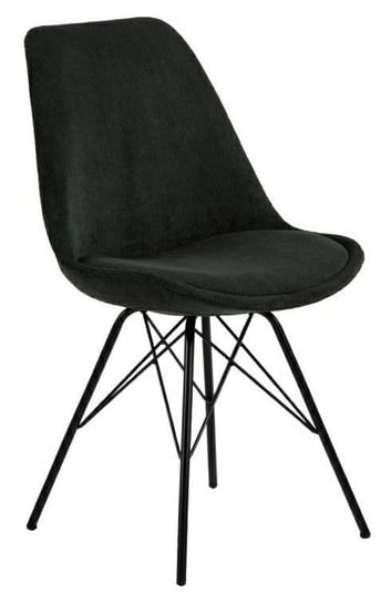 Krzesło Eris sztruks ciemnozielone Actona