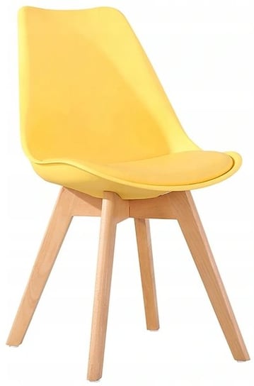 Krzesło F.H. ANGEL, żółte, 82x48x42 cm Angel