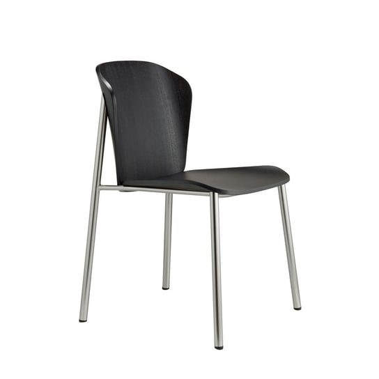 Krzesło Finn bejcowane czarne nikiel SCAB Design