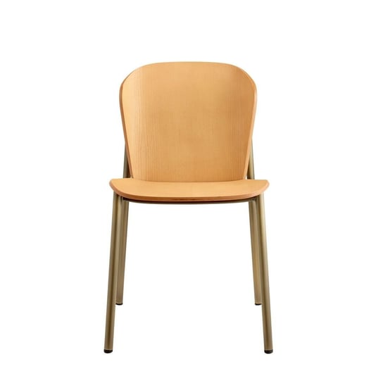 Krzesło Finn bejcowane jasny orzech bron z SCAB Design