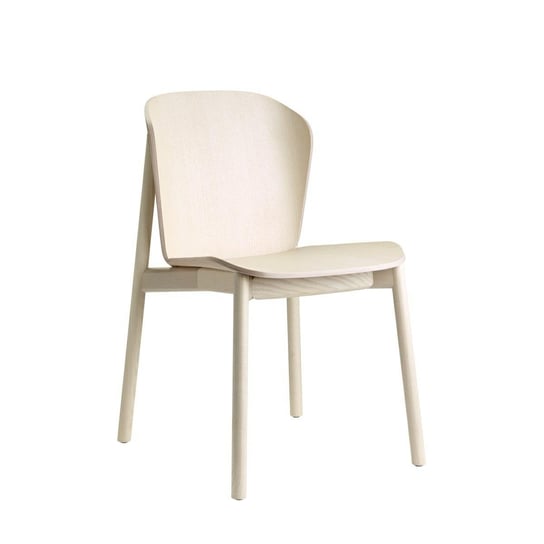 Krzesło Finn drewniane bejcowane białe SCAB Design