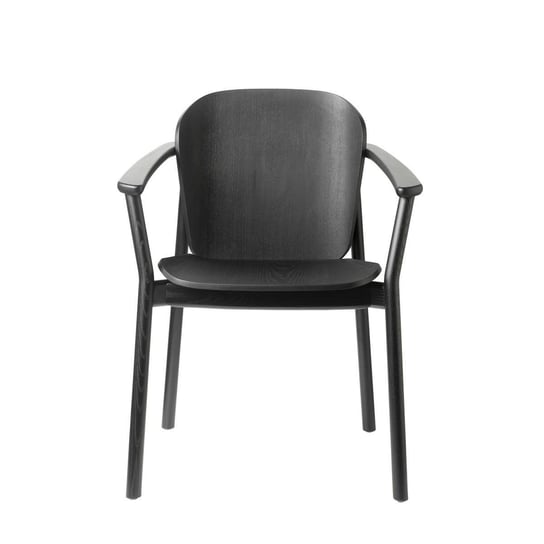 Krzesło Finn z podłokietnikami bejcowane czarne SCAB Design