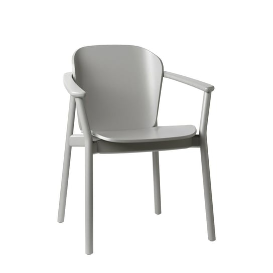 Krzesło Finn z podłokietnikami szary mat SCAB Design
