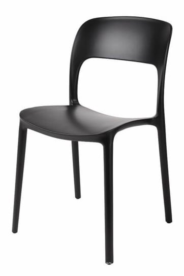 Krzesło Flexi, czarne, 84x38,5x43 cm Intesi