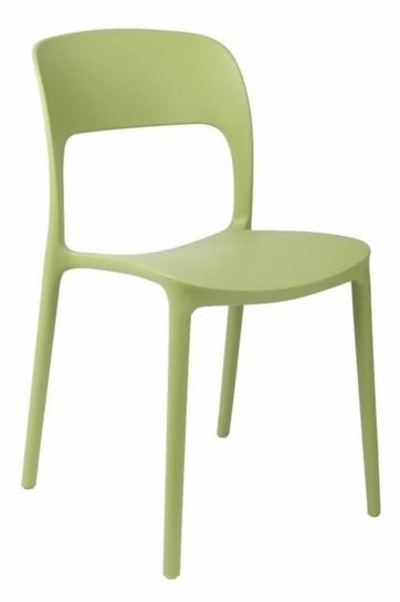 Krzesło Flexi, zielone, 84x38,5x43 cm Intesi