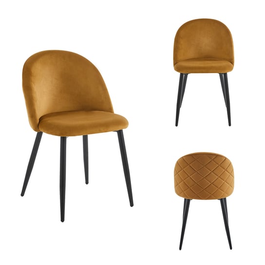 Krzesło Fotel Do Jadalni Stylowe Kuchnia Glamour Salon Złoty Sofia Kontrast