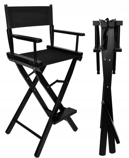 Krzesło fotel do make-up składane drewniane ENZO
