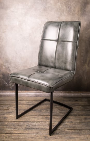 Krzesło Fotel "Gudhe" na Stalowych Nogach Bawola Skóra KH-245 Mandallin