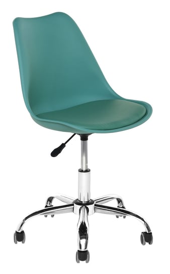 Krzesło fotel obrotowy turkusowy poduszka biuro HOME INVEST INTERNATIONAL