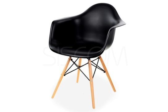 Krzesło FURNIDE Cleo, czarne, 60x50x50 cm Furnide