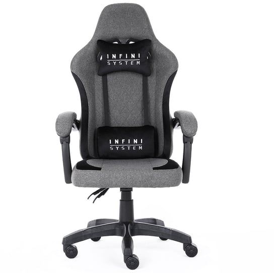 Krzesło Gamingowe Fotel Infini System Dark Gray Tkanina Infini
