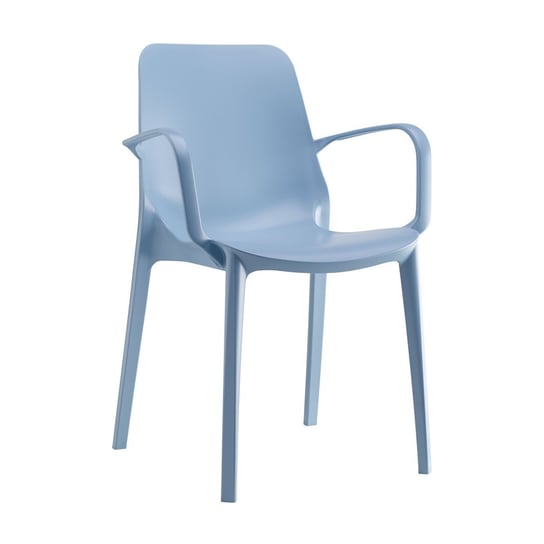 Krzesło Ginevra z podłokietnikami niebie skie SCAB Design