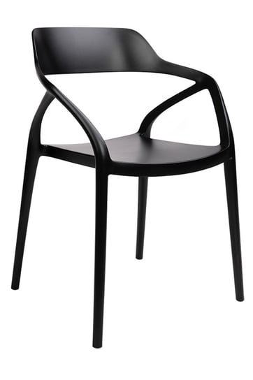 Krzesło GLORIA czarne - polipropylen King Home