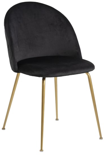 Krzesło Hanaway Dublin 50x81 cm czarne nogi złote Actona