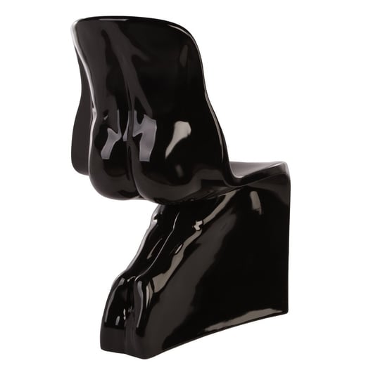 Krzesło HIM czarne - włókno szklane lakierowane King Home