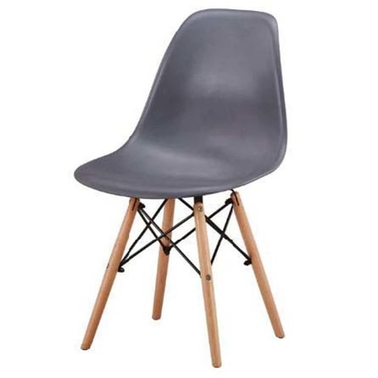 Krzesło HLIVING Ana, szaro-brązowe, 47x50x83 cm HLiving