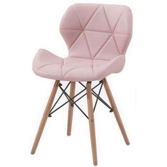 Krzesło HLIVING George, różowo-brązowe, 49x50x72 cm HLiving