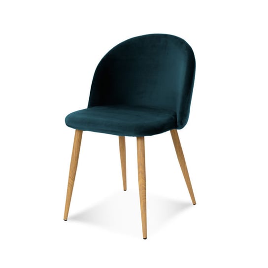 Krzesło HLIVING Melody, granatowo-brązowe, 50x52x78 cm HLiving