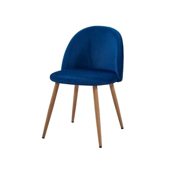 Krzesło HLIVING Melody Salsa, niebieskie, 50x52x78 cm HLiving