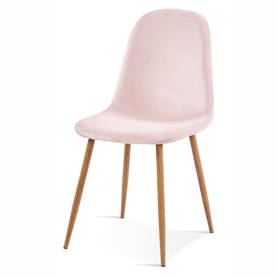 Krzesło HLIVING Samuel, różowe, 44x52x87 cm, 4 szt. HLiving