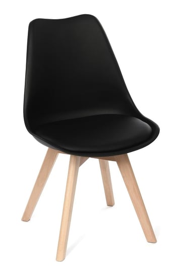 Krzesło HOME INVEST INTERNATIONAL, czarno-brązowe, 44x37x43 cm HOME INVEST INTERNATIONAL