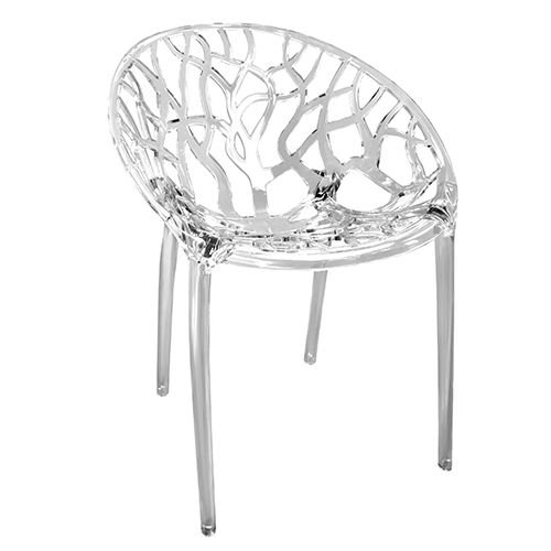 Krzesło HOME SELECT Coral, transparentne, 79x44x45 cm HOME SELECT