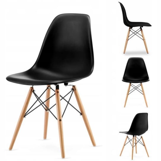 Krzesło HOME SELECT Milano, czarne, 83x46,5 cm HOME SELECT