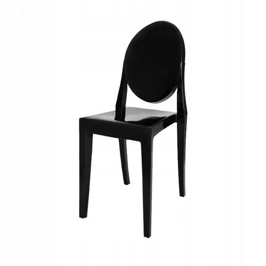 Krzesło HOME SELECT Victoria Ghost, czarne, 90x45x40 cm HOME SELECT