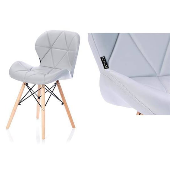 Krzesło HOMEDE Silla PU, stalowe, 42x55x78 cm Homede