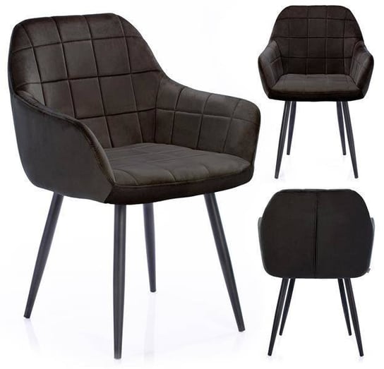 Krzesło HOMEDE Stillo, brązowe, 42x55x85 cm Homede