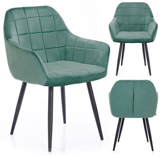 Krzesło HOMEDE Stillo, zielone, 42x55x85 cm Homede