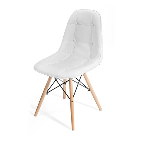 Krzesło HOMEKRAFT Akland, białe, 83x48x57 cm, 4 szt. Homekraft