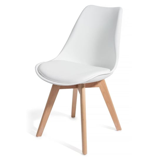 Krzesło HOMEKRAFT Brekka, białe, 83x48x57 cm Homekraft
