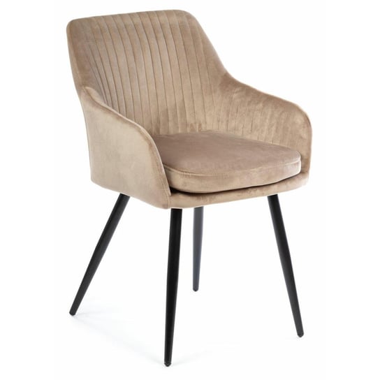 Krzesło HOWHOMELY Lenti, beżowe, 82,5x55x60,5 cm HowHomely