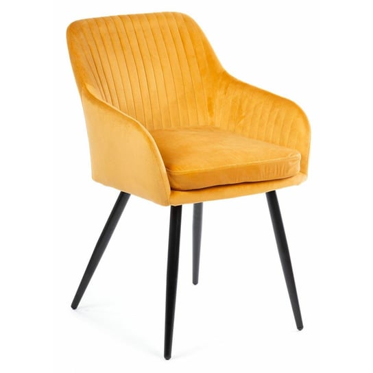 Krzesło HOWHOMELY Lenti, pomarańczowe, 82,5x55x60,5 cm HowHomely