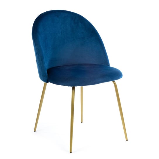 Krzesło HOWHOMELY, niebieskie, 78,5x52x54,5 cm HowHomely