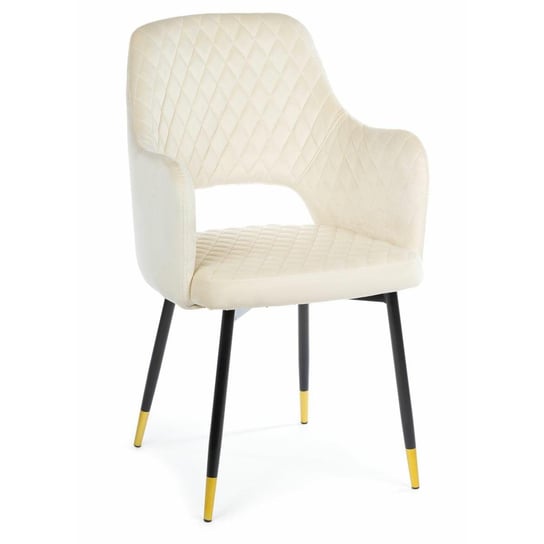 Krzesło HOWHOMELY Senko, beżowe, 89,5x54x56 cm HowHomely
