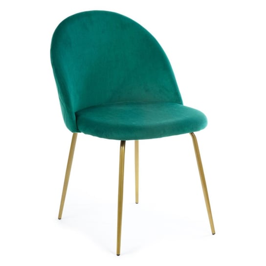 Krzesło HOWHOMELY, zielono-złote, 78,5x52x54,5 cm HowHomely