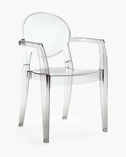 Krzesło Igloo Arm transparentne SCAB Design